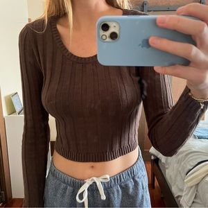 Wild Fable knit open back sweater